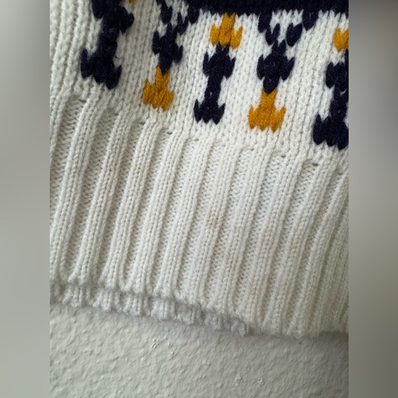 Vintage JCPenny Nordic Fair Isle Acrylic Knitted Sweater 60s 70s Women’s S - Picture 7 of 7
